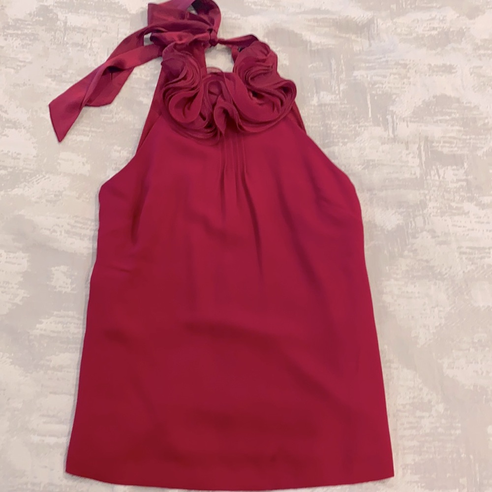 SILK HALTER TOP ANN TAYLOR PETITE